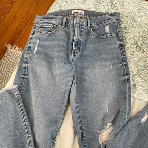 Loft High Waist Straight Crop size 8